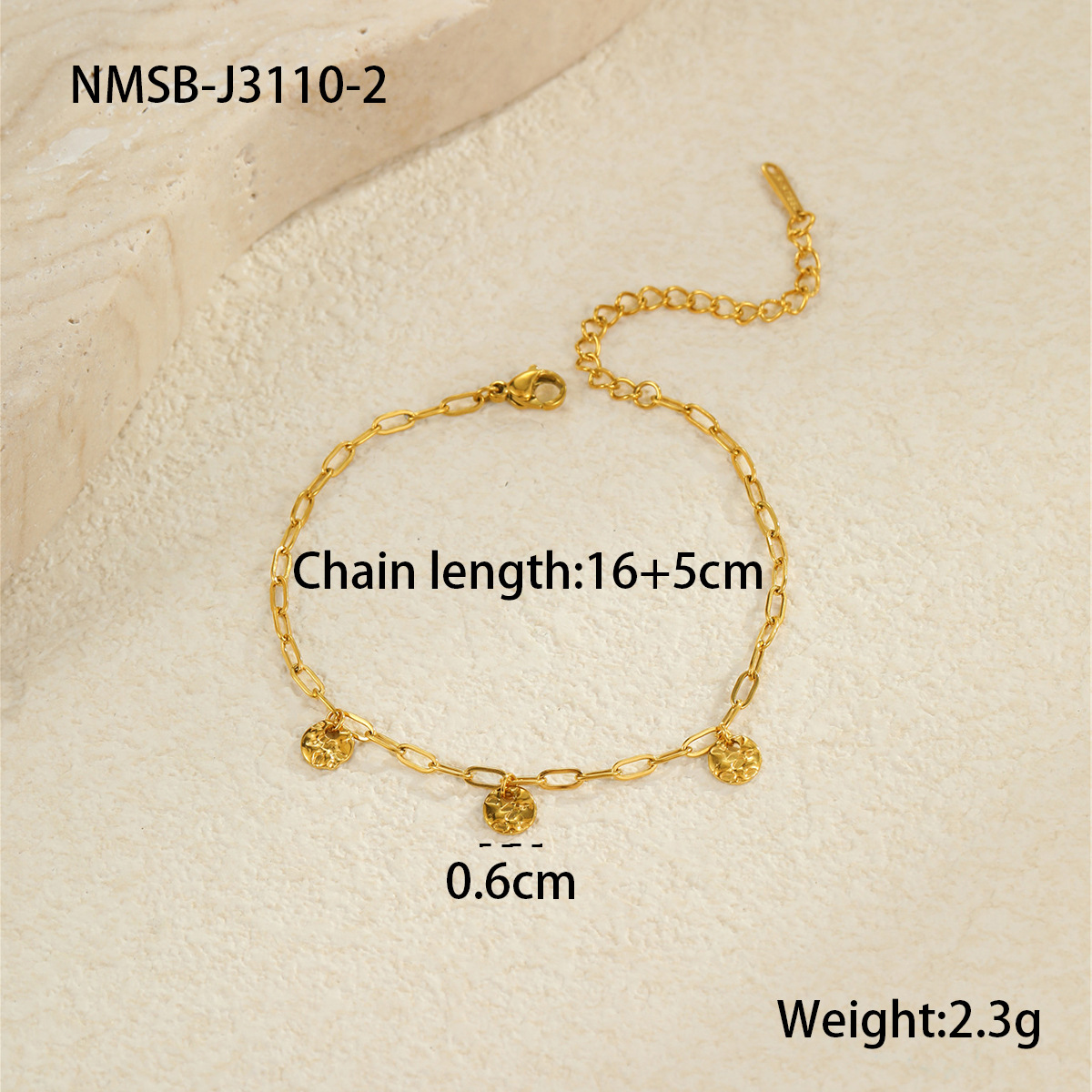 2:Nmsb-j3110-2 disc bracelet