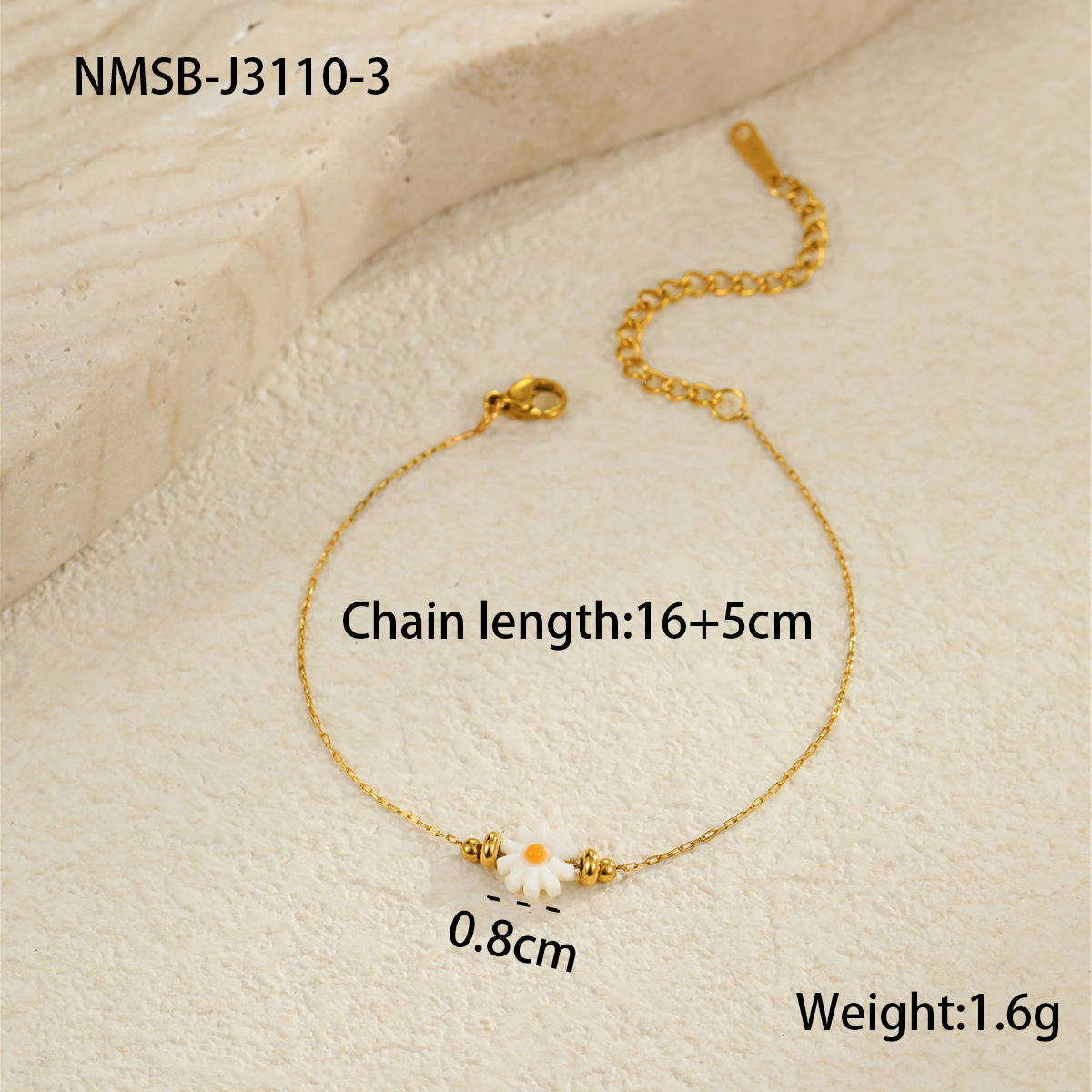 3:Nmsb-j3110-3 daisy bracelet