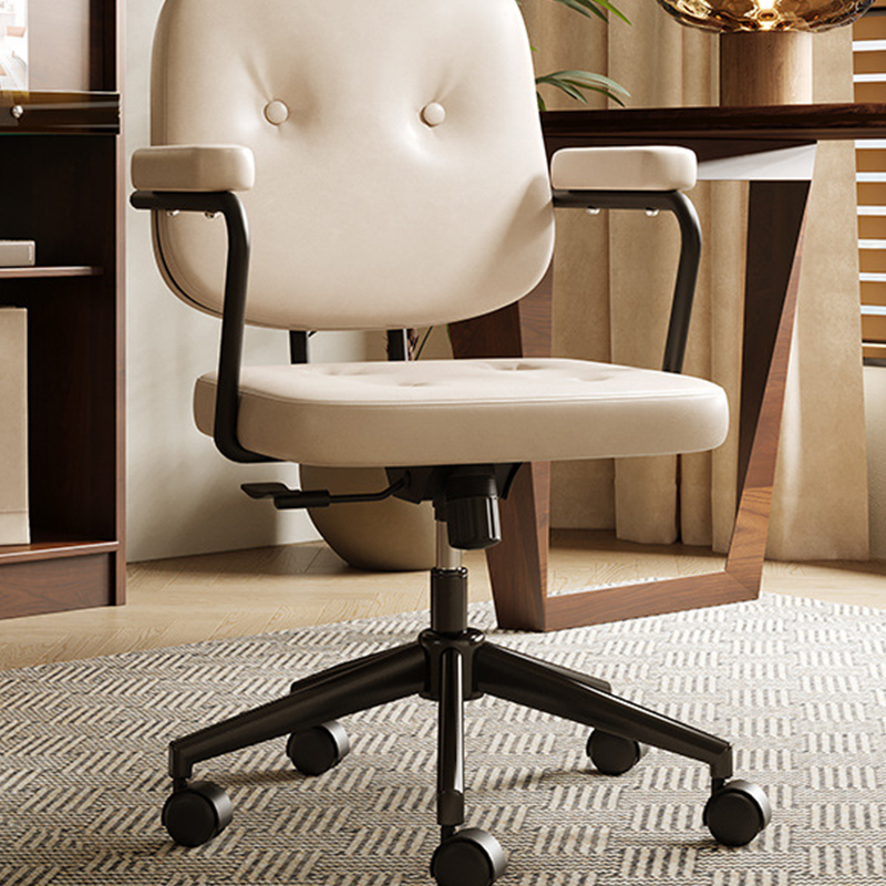 White-oil wax leather [lifting and rotating free style]