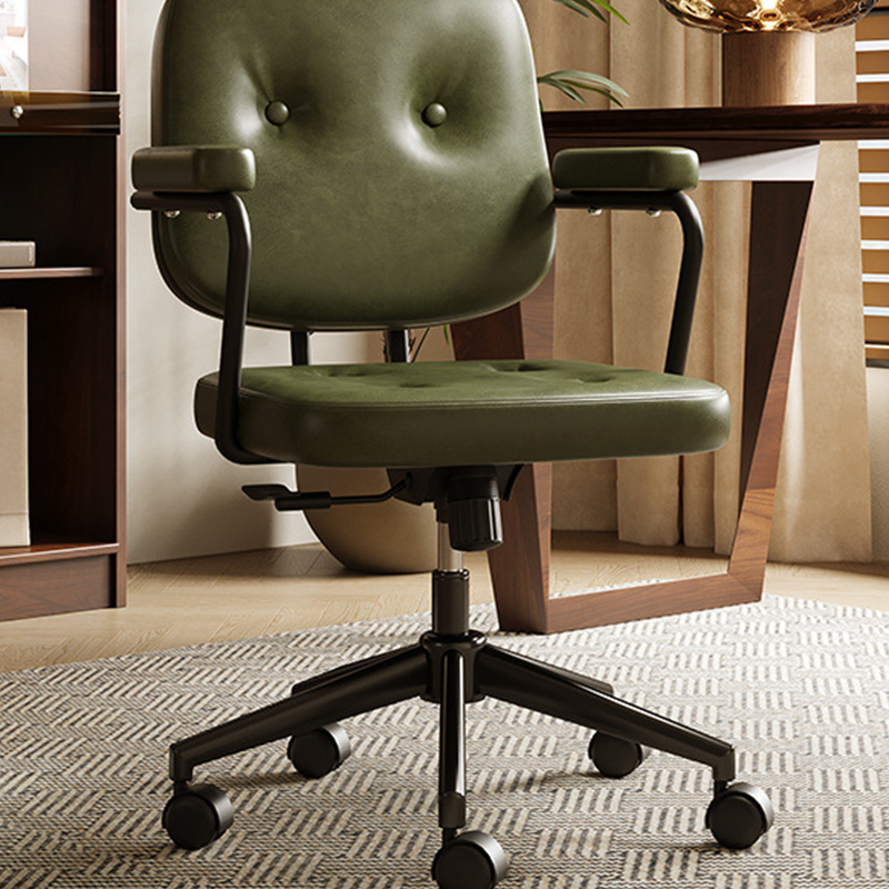 Dark green-oil wax leather [lifting and rotating free style]