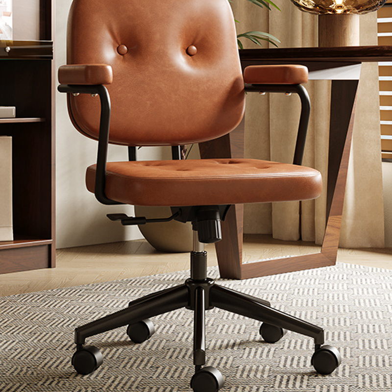 Brown color-oil wax leather [lifting and rotating free style]