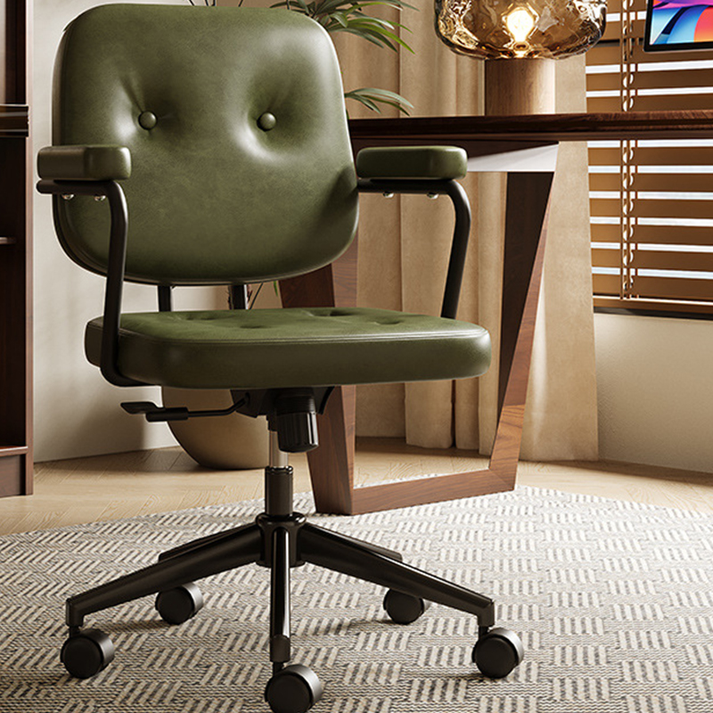 Dark green - first layer of cowhide [lifting and rotating free style]