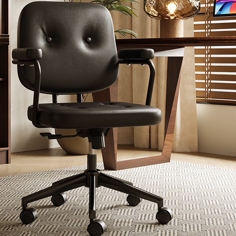 Black--first layer of cowhide [lifting and rotating free style]