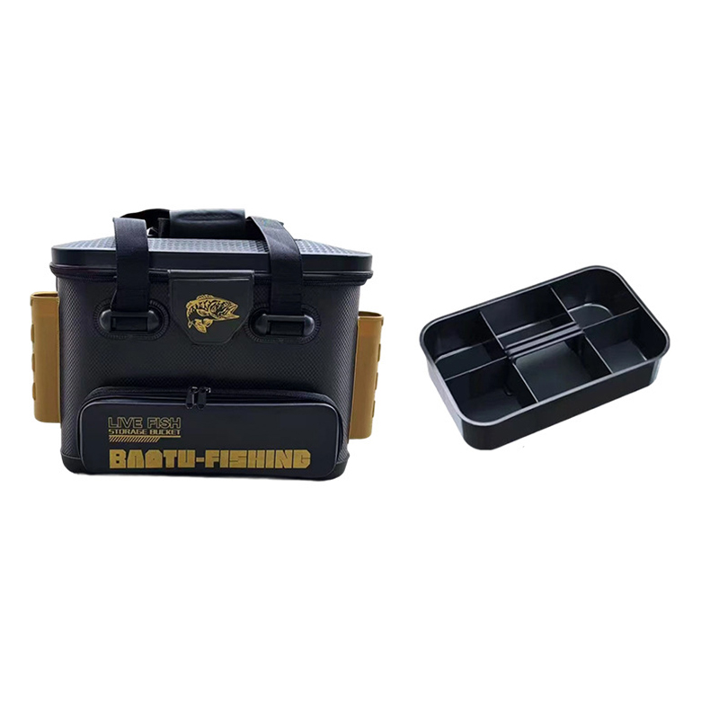 bucket with storage box