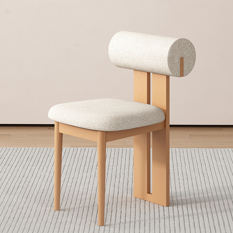 Wood color   beige cloth