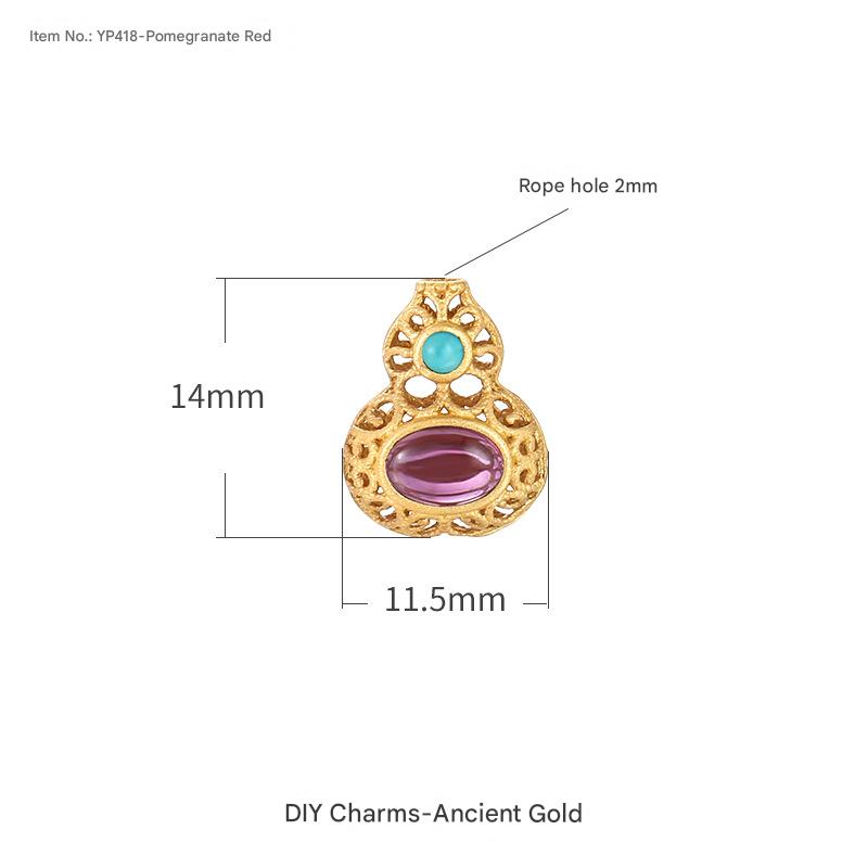 YP418-ancient gold Garnet Red