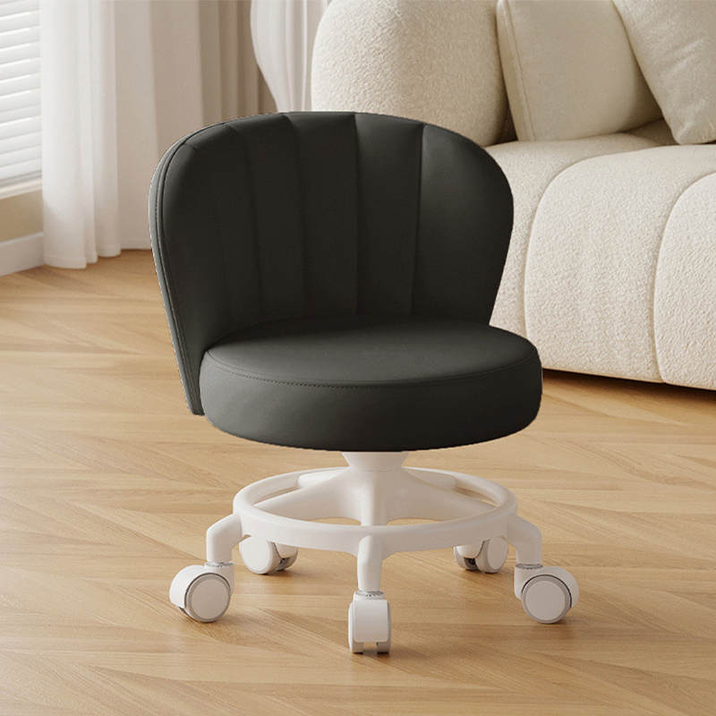 Anti-rollover reinforced five-claw: black [with] noise-reducing rubber-coated wheels