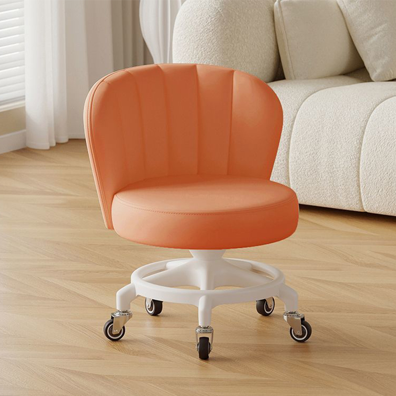 Anti-rollover reinforced five claws: orange [with] silent rubber wheels