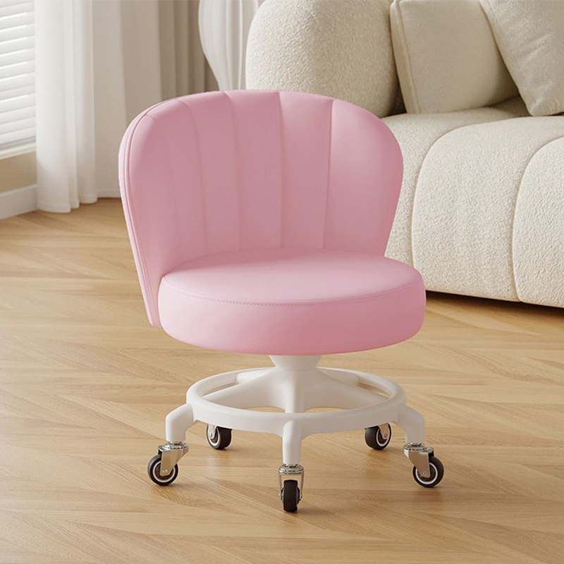 Anti-rollover reinforced five claws: pink [with] silent rubber wheels