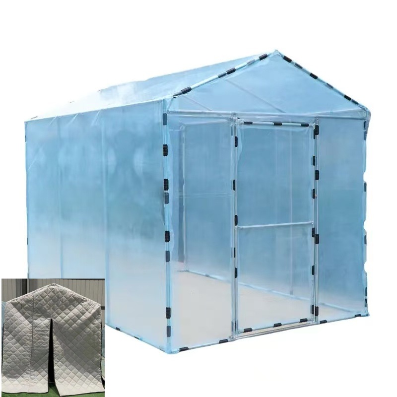 1.5x2.x2.2m with Frame/greenhouse film/thermal insulation blanket