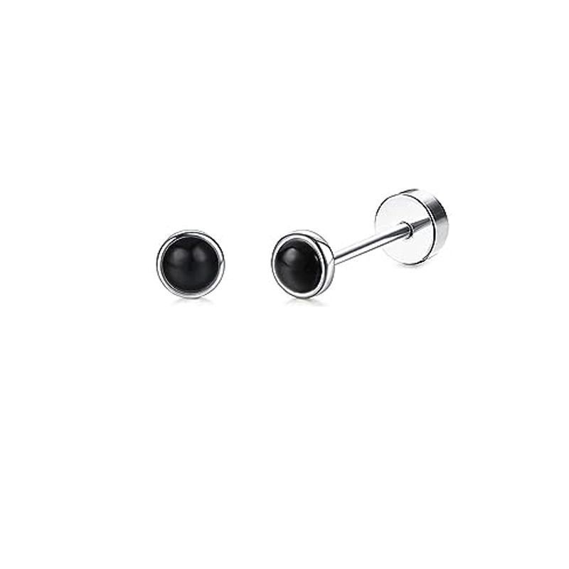 8:A pair of silver poles and black balls