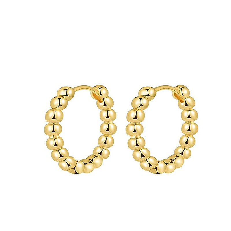 5:Pair of golden beads