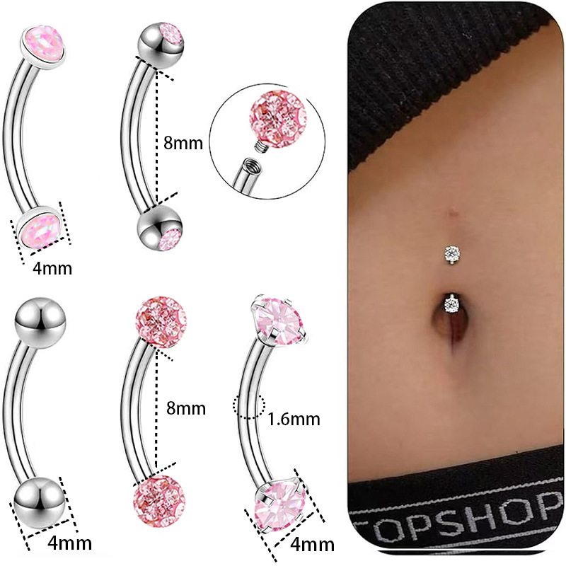 1:Fake opal style one 8mm 5-piece set