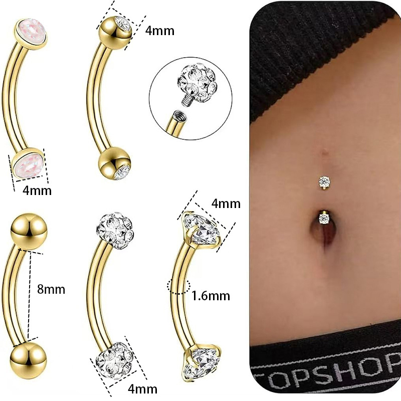 2:Fake opal style 2 8mm 5-piece set