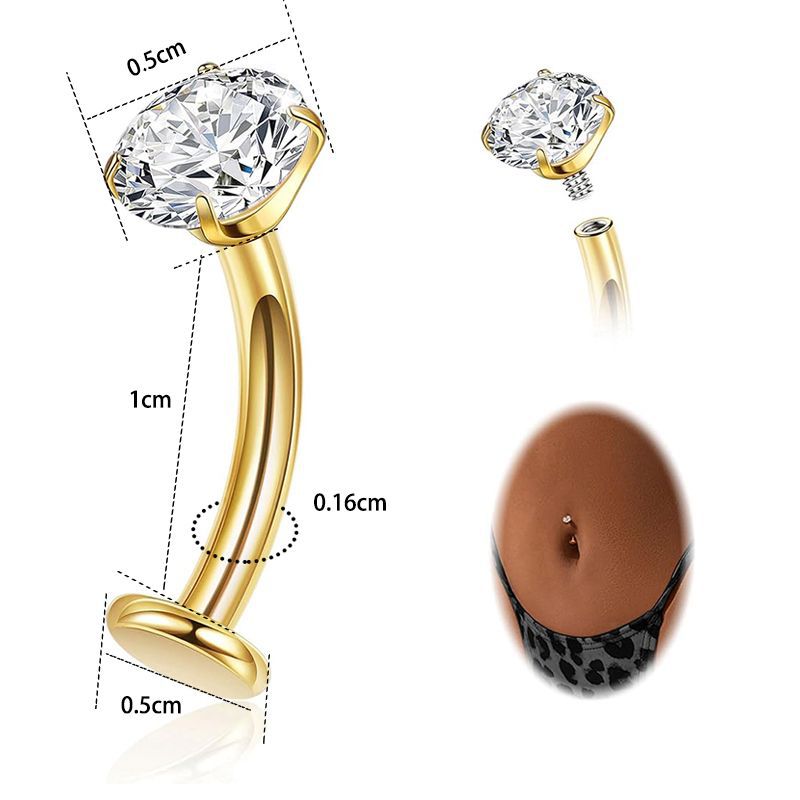 11:One gold rod and white zirconium