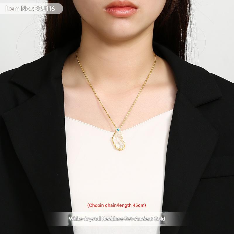 BSJ116-ancient gold chain 45cm gold