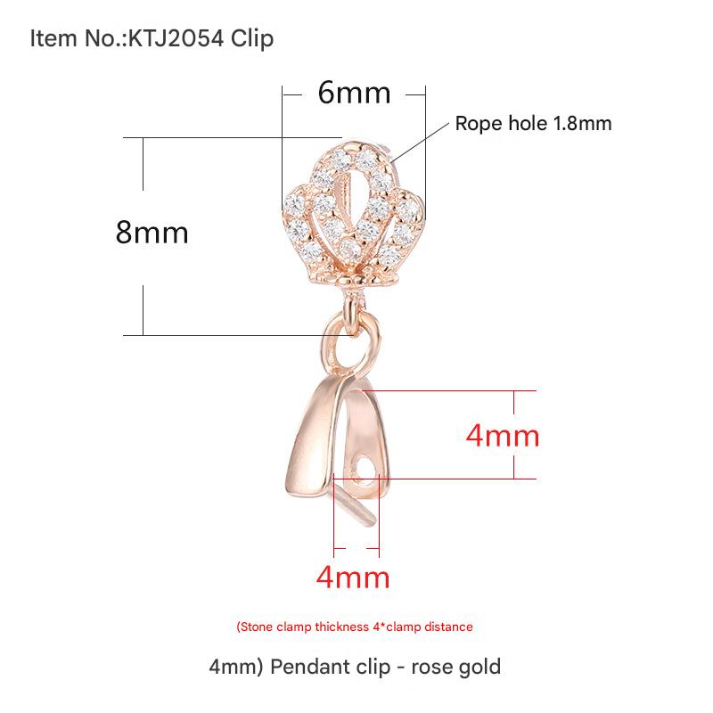 KTJ2054 Rose Gold Clip