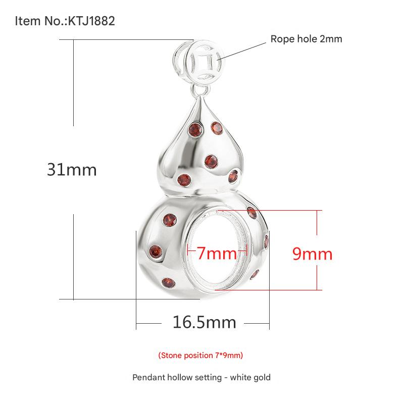 KTJ1882 white gold 7*9 Size