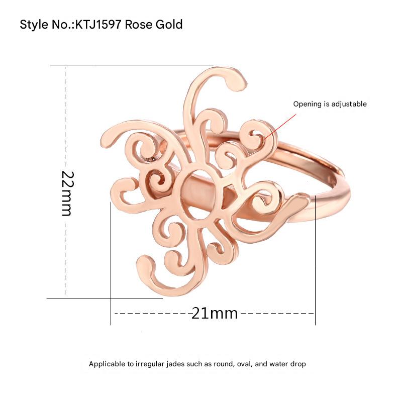 KTJ1597-Rose Gold adjustable