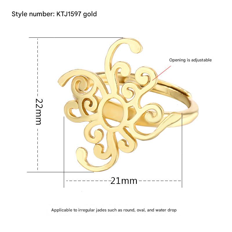 KTJ1597-Gold adjustable