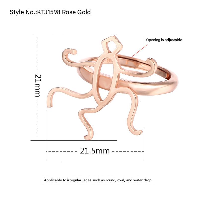 KTJ1598-Rose Gold adjustable