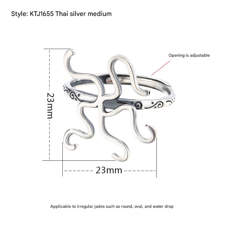 KTJ1655-Thai Silver-Medium adjustable