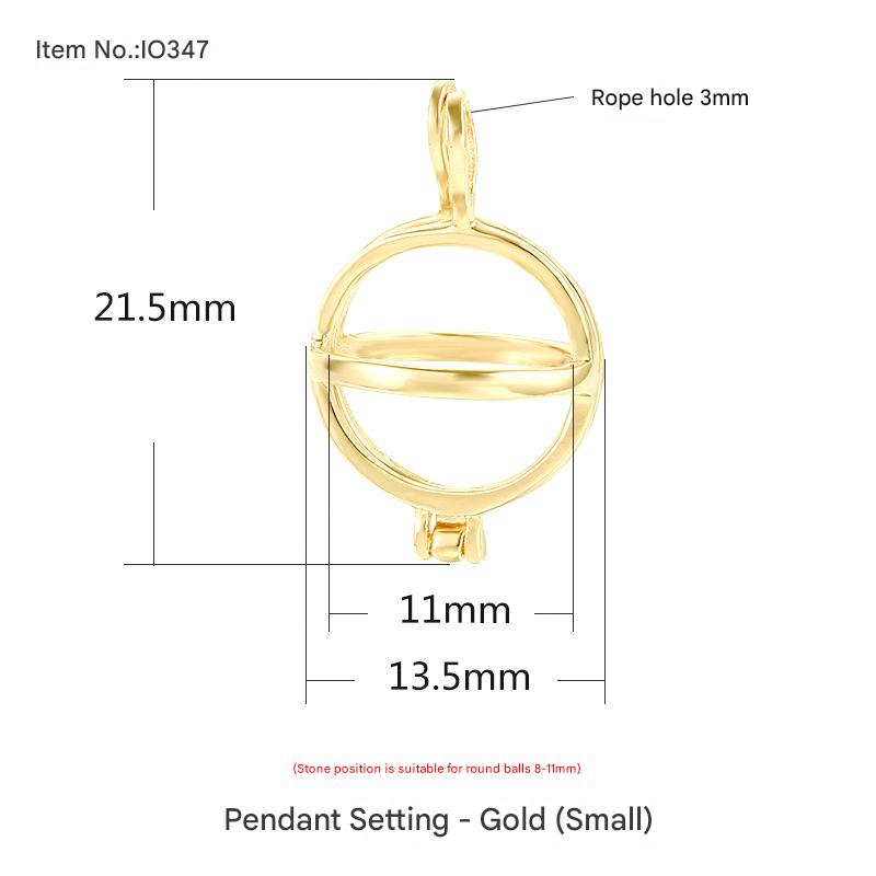 IO347 gold trumpet (bead position 8-11) Size