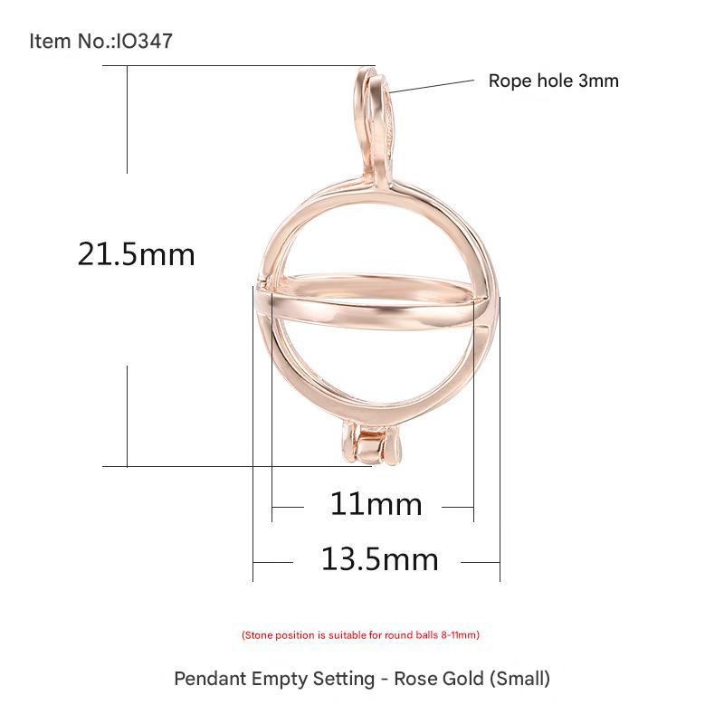IO347 rose gold trumpet (bead position 8-11) Size