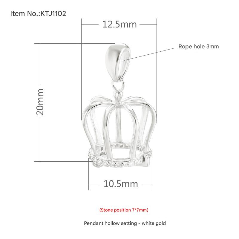 KTJ1102 White Gold (bead position 6-10) Size