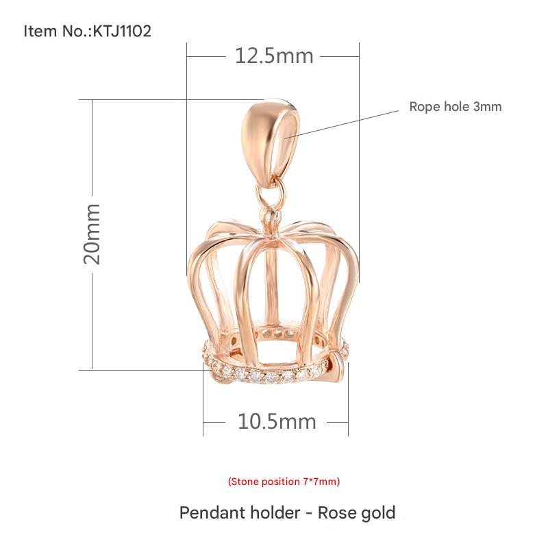 KTJ1102 Rose Gold (Bead Position 7*7) Size