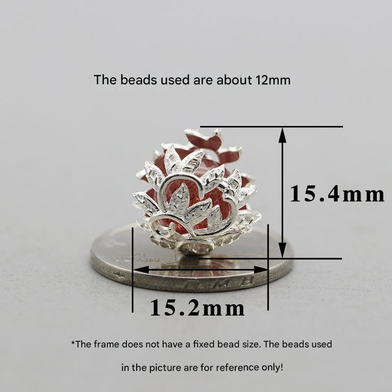 Plain silver thorns large (without beads) FB061901