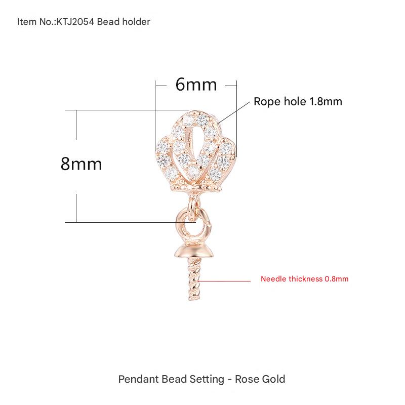 23:KTJ2054 rose gold bead Holder