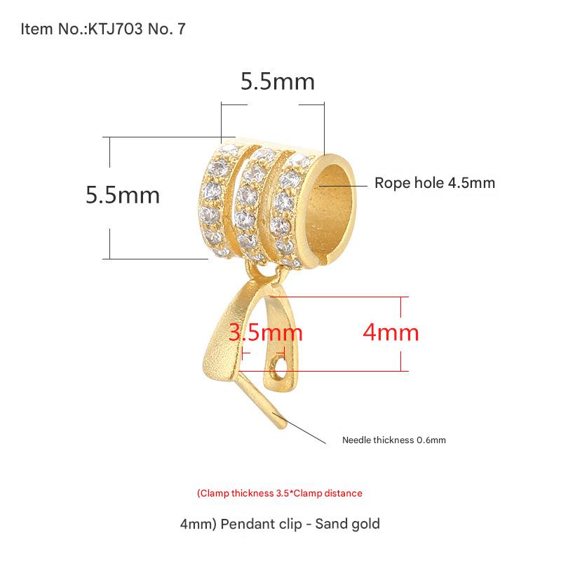 5:Ktj703-7 ancient gold {clamp thickness 3.5*clamp distance 4mm}