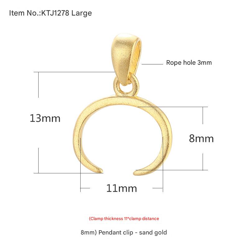 12:Ktj1278-large ancient gold {clip thickness 11*clip distance 8mm}