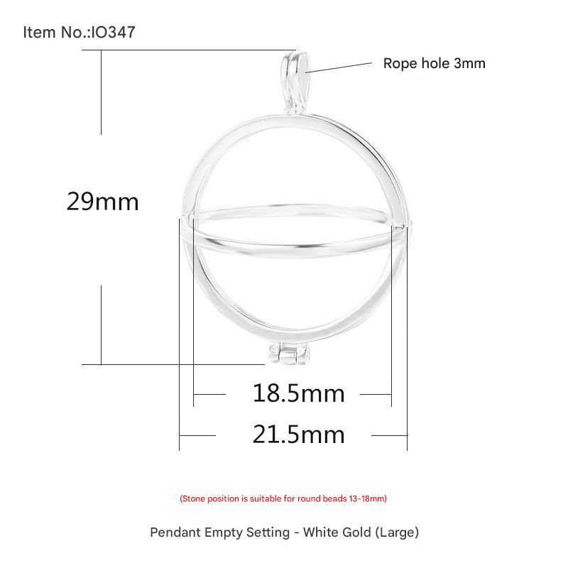 1:IO347 White Gold Large (Bead 13-18)