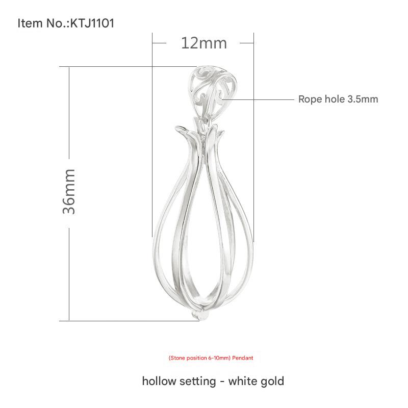 10:KTJ1101 White Gold (bead position 6-10)