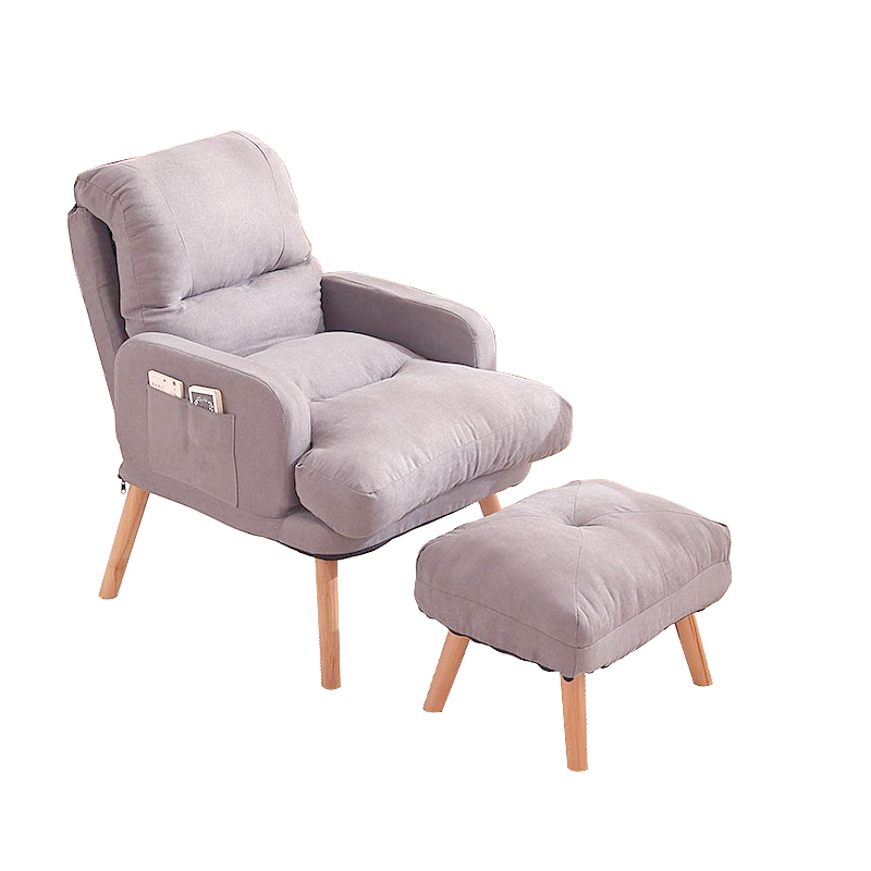 Light gray thickened   pedal-standard backrest 5-gear adjustment