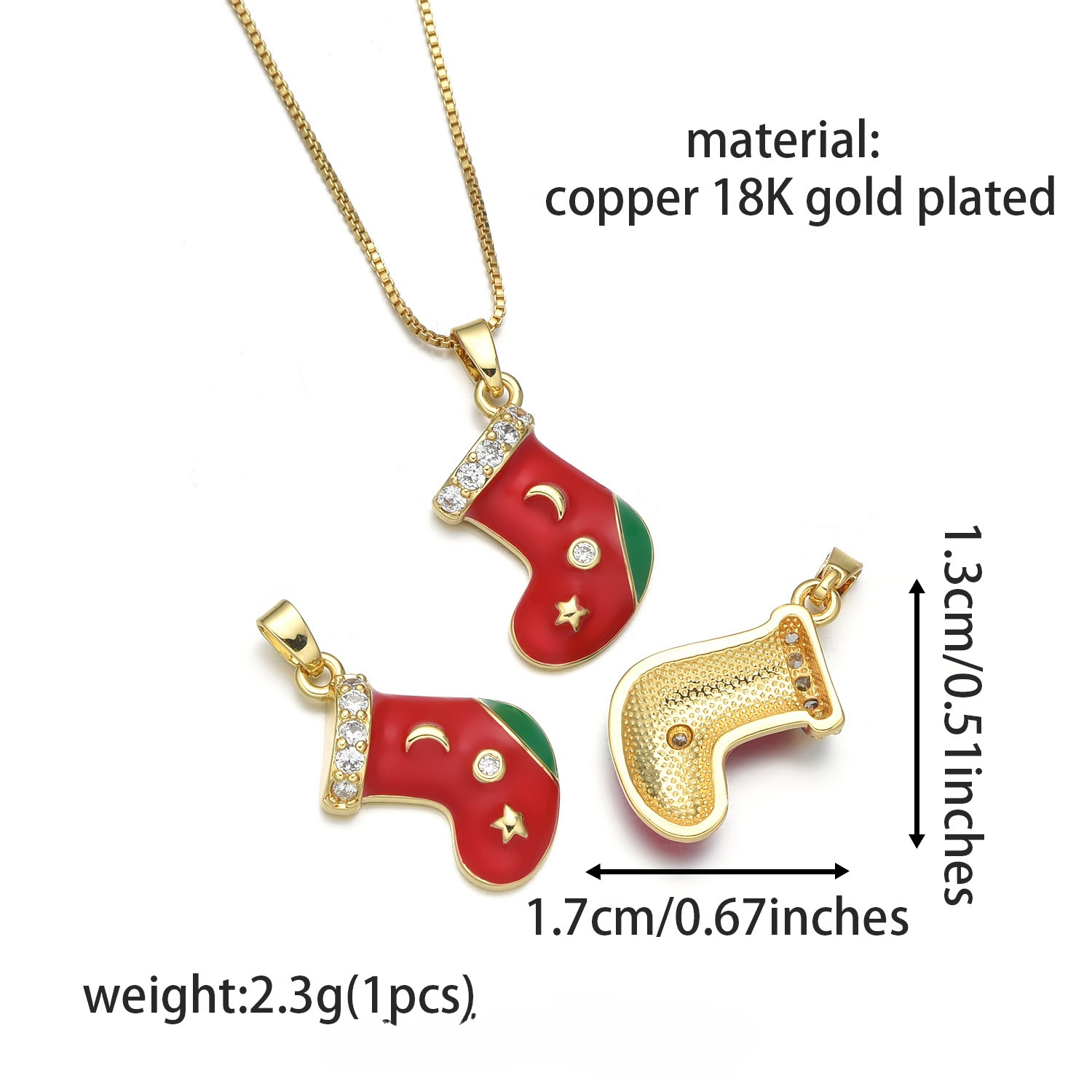 5:Christmas socks type b (1 piece)