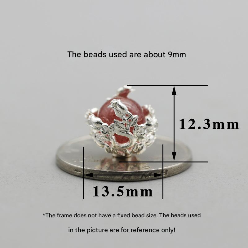 2:Plain silver rose small (without beads) FB0616018