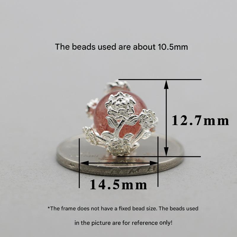 16:Plain silver rose small (without beads) FB0618018