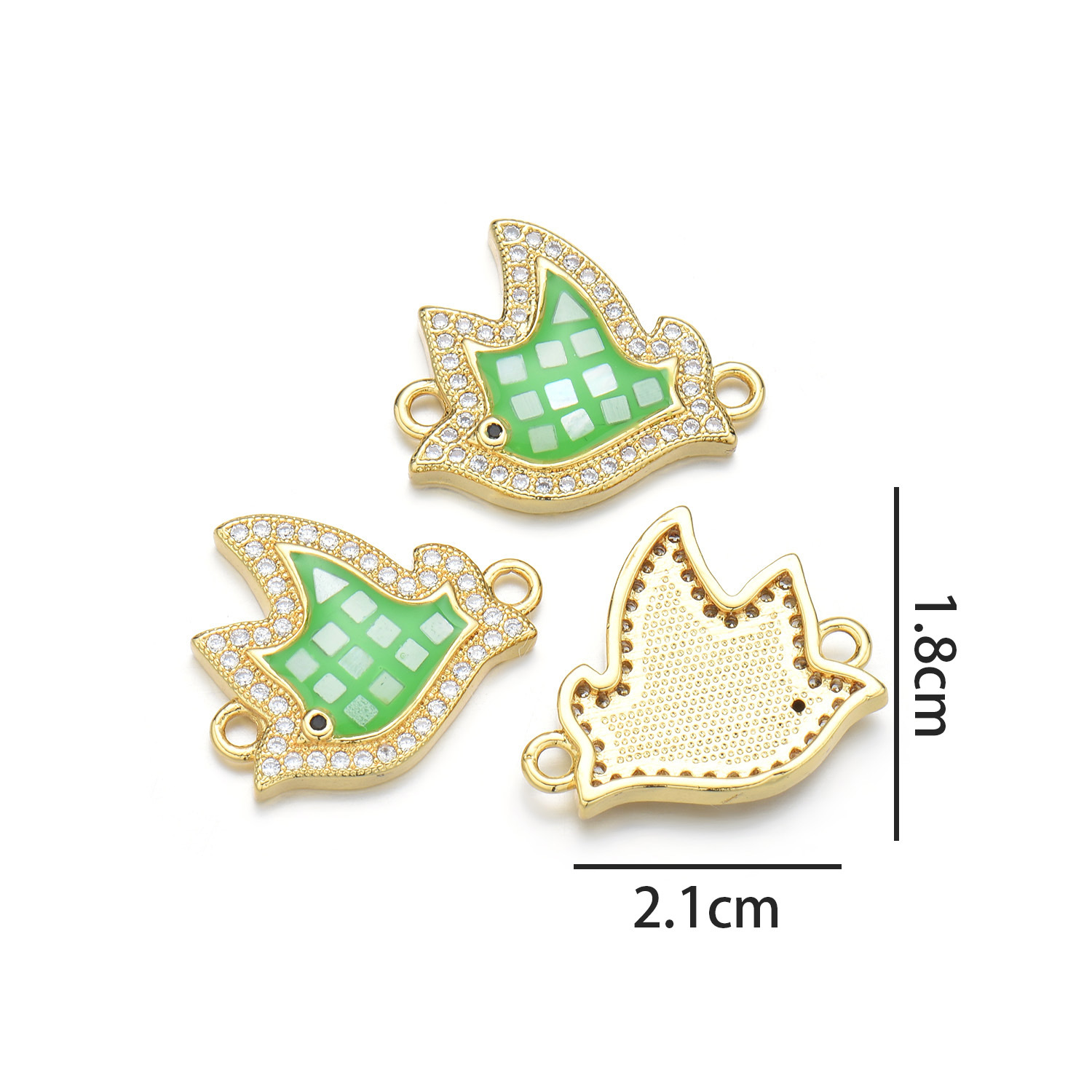 7:Pigeon ornaments (green)