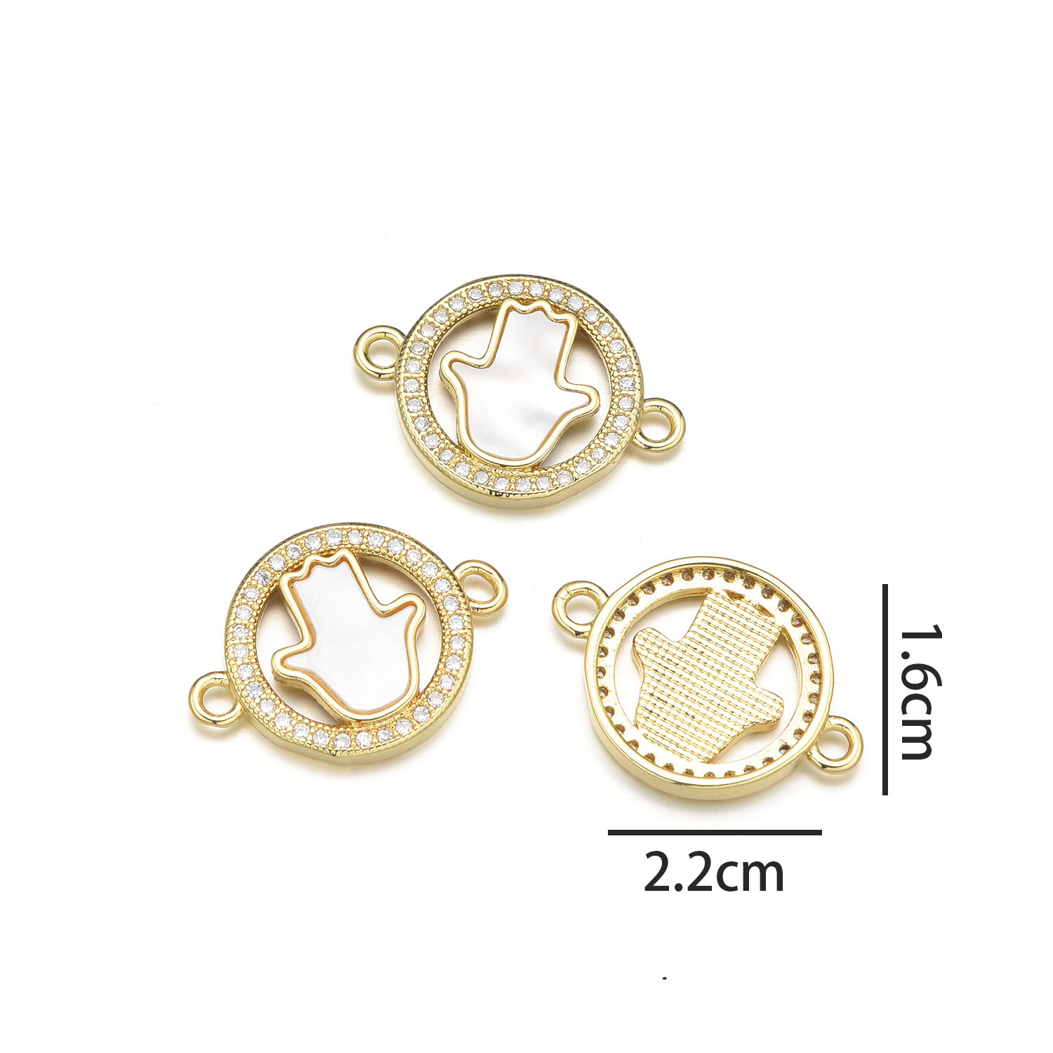 2:Circle Palm Hand (Natural Shell)