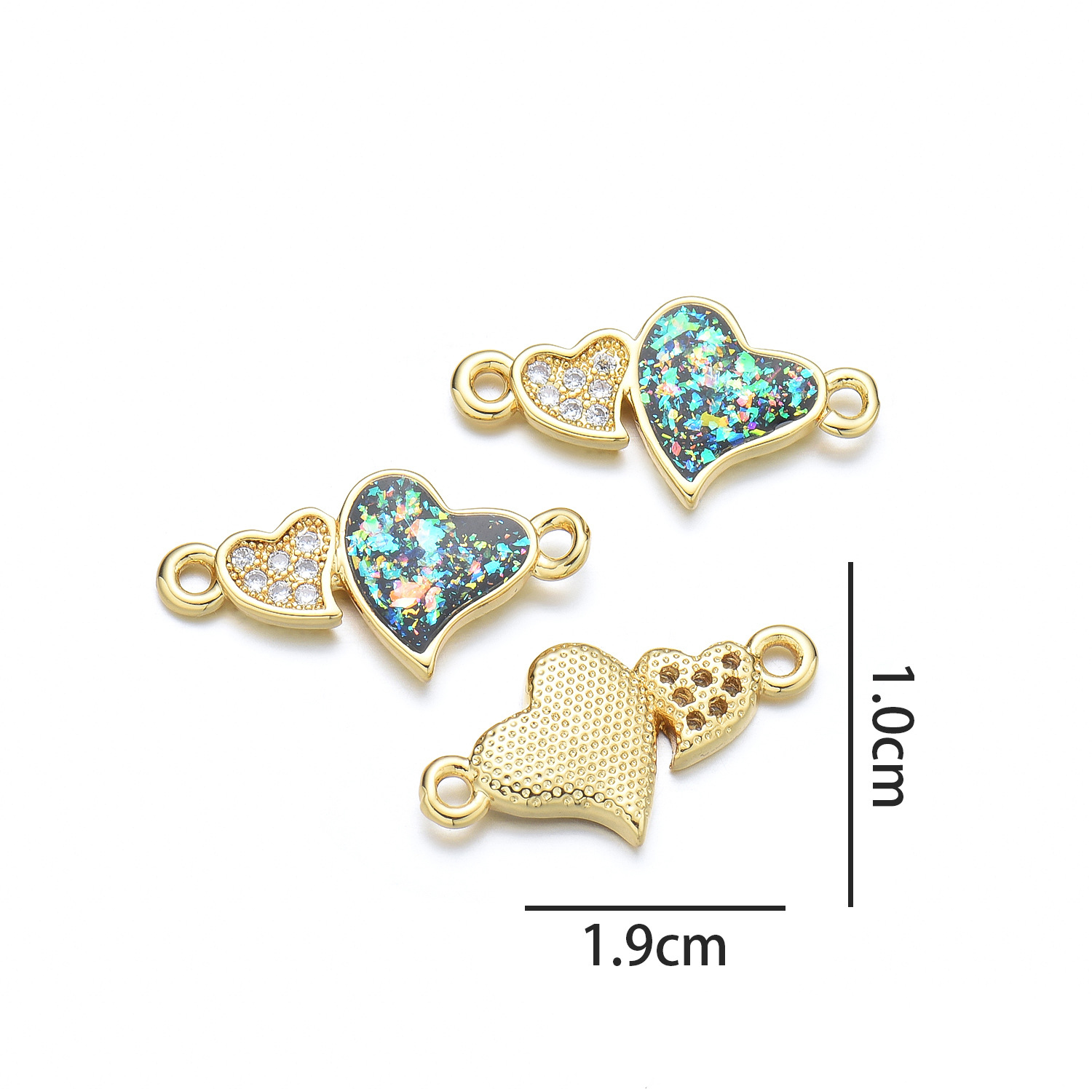 2:Love hand sign (emerald green opal)