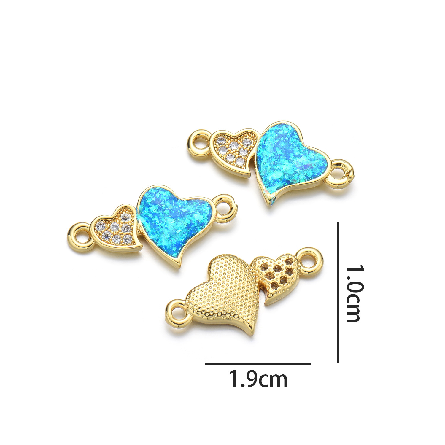 3:Love hand sign (Peacock Blue Opal)