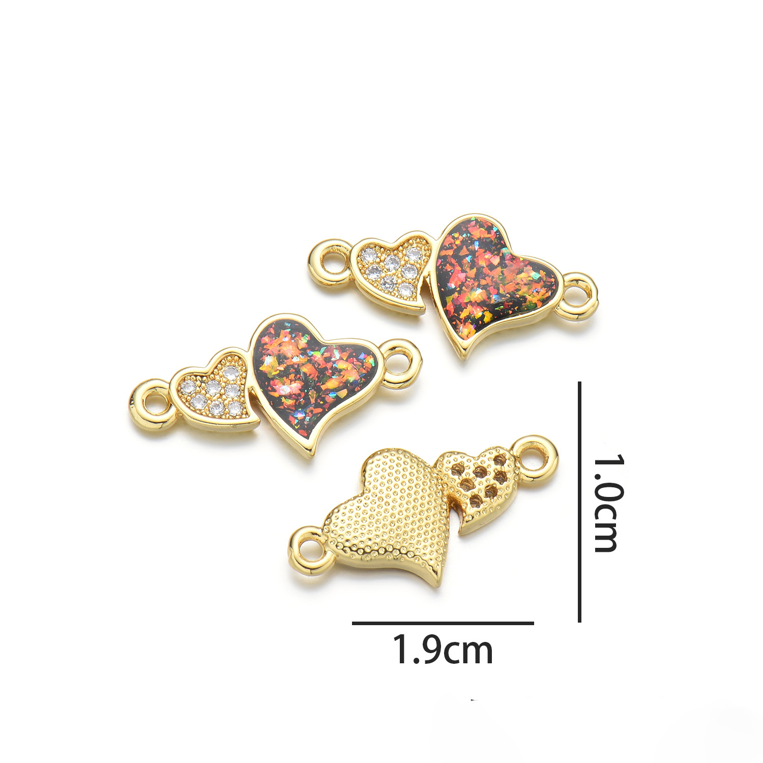 4:Love hand plate (mocha red opal)