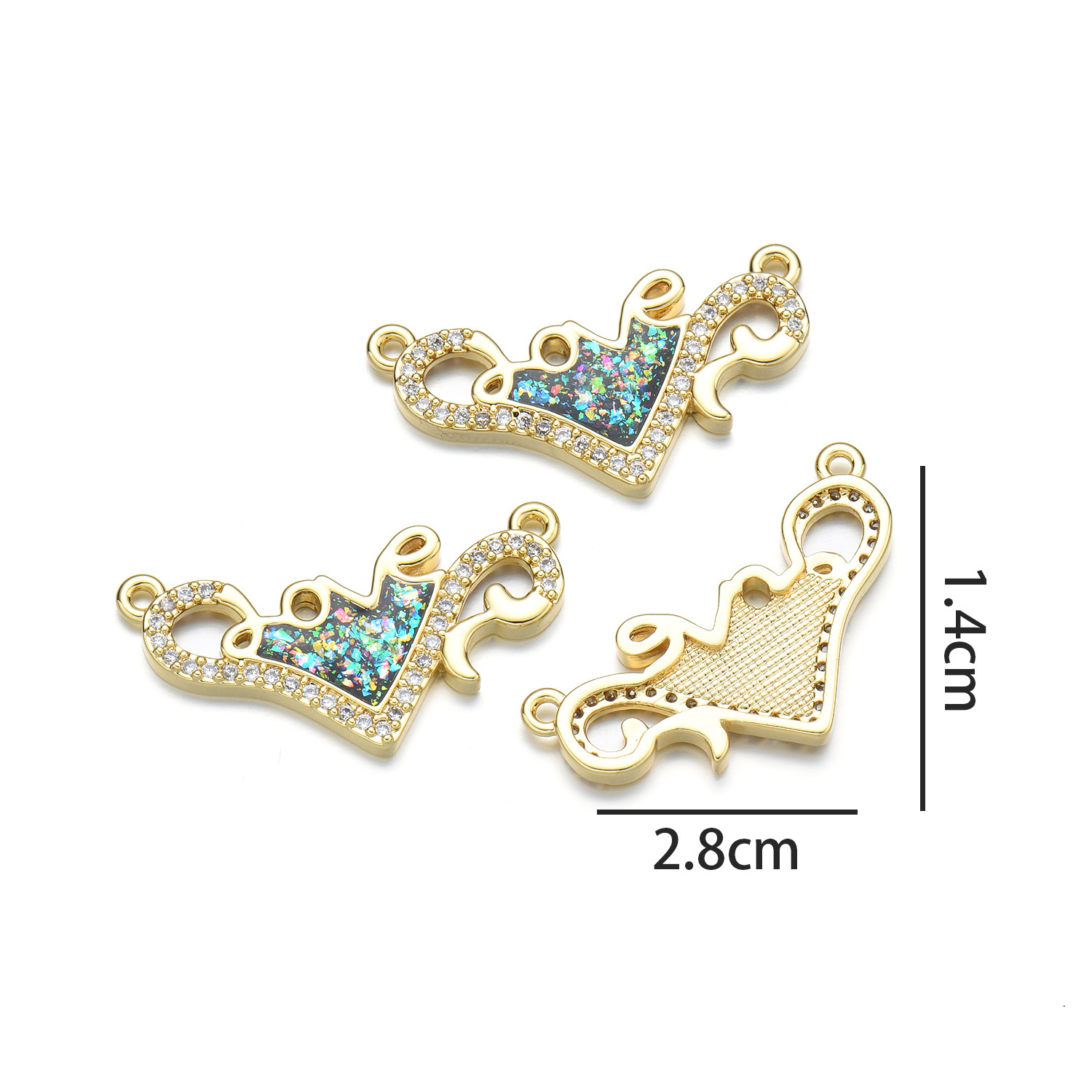 6:Love hand sign (emerald green opal)