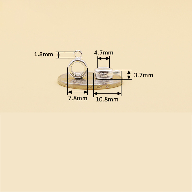 9:Plain silver smooth pendant/1 FB0204018