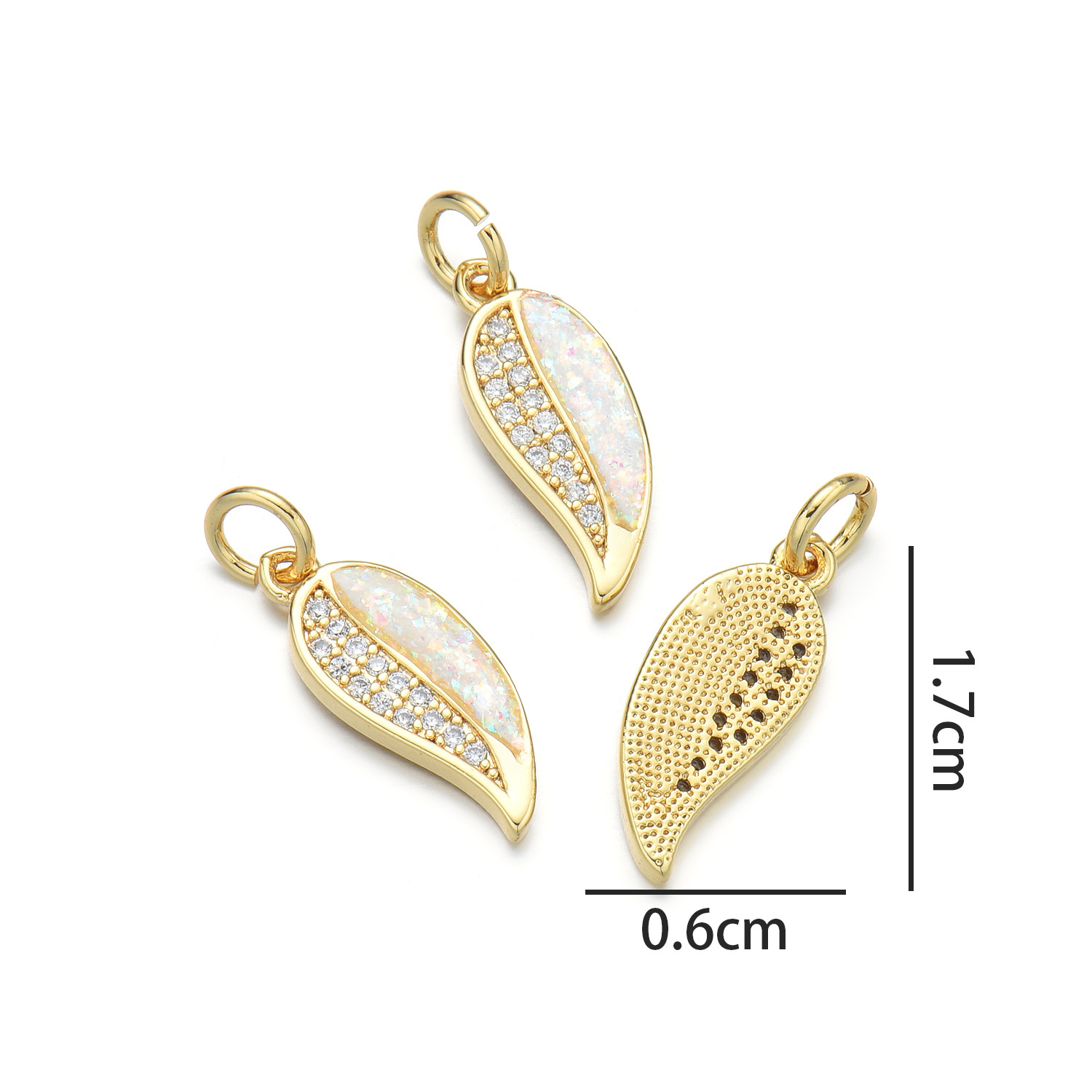 3:Small leaves (colorful pink opal)