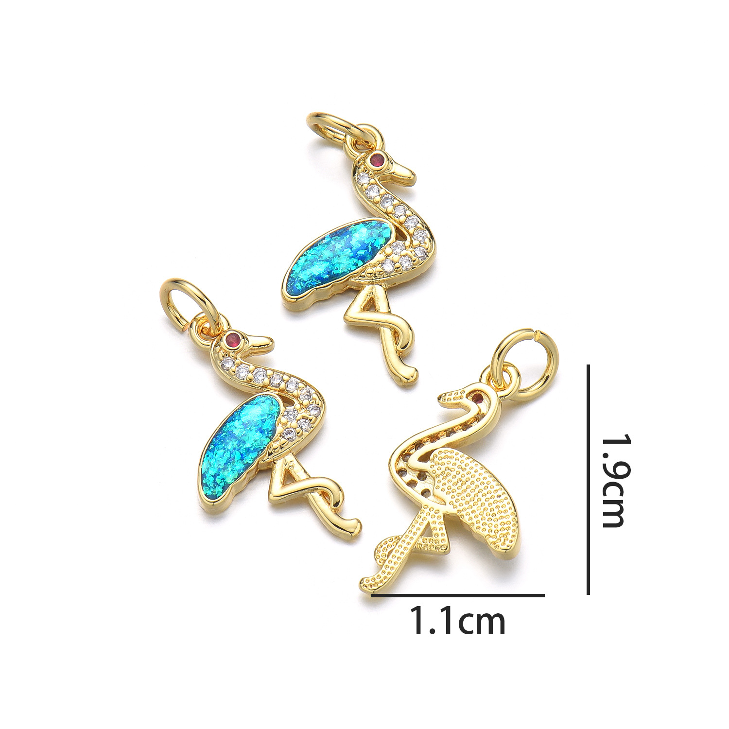 8:Flamingo (Peacock Blue Opal)