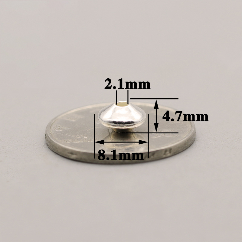 13:8mm flying saucer beads fc002